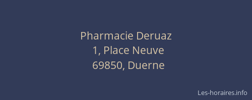 Pharmacie Deruaz