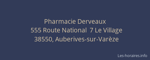 Pharmacie Derveaux