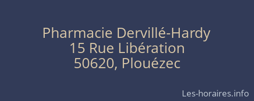 Pharmacie Dervillé-Hardy