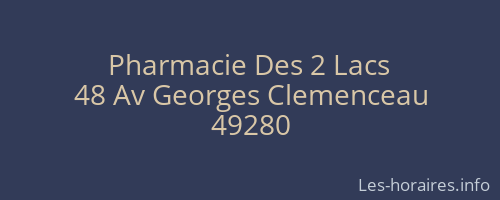 Pharmacie Des 2 Lacs