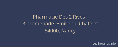 Pharmacie Des 2 Rives