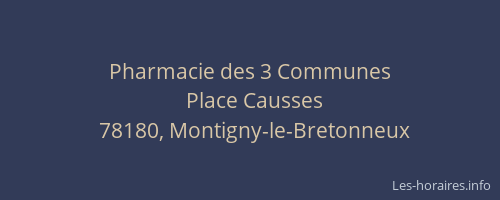 Pharmacie des 3 Communes