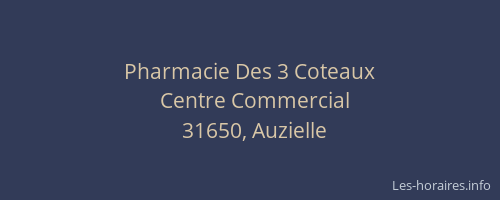 Pharmacie Des 3 Coteaux