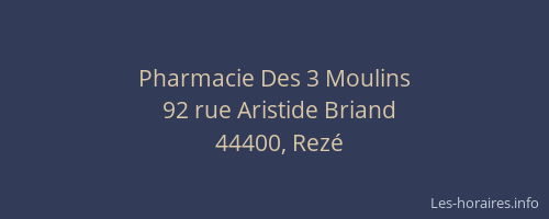 Pharmacie Des 3 Moulins