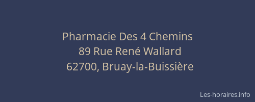 Pharmacie Des 4 Chemins