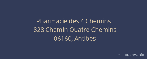 Pharmacie des 4 Chemins