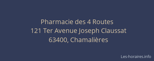 Pharmacie des 4 Routes