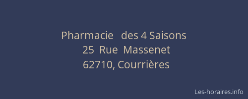 Pharmacie   des 4 Saisons