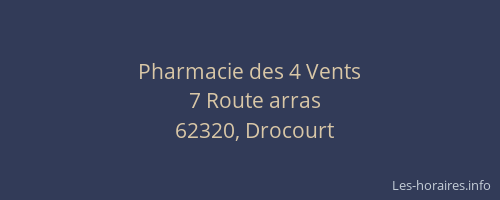 Pharmacie des 4 Vents