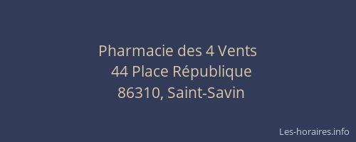 Pharmacie des 4 Vents