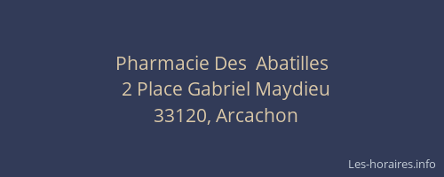 Pharmacie Des  Abatilles