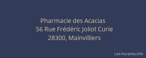 Pharmacie des Acacias