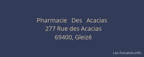 Pharmacie   Des   Acacias