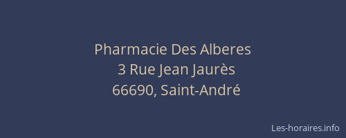Pharmacie Des Alberes