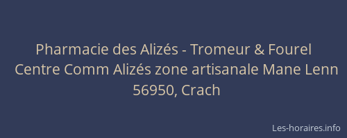 Pharmacie des Alizés - Tromeur & Fourel