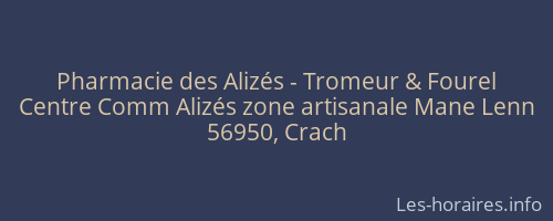 Pharmacie des Alizés - Tromeur & Fourel