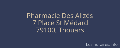 Pharmacie Des Alizés