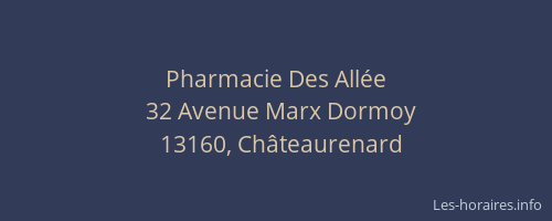 Pharmacie Des Allée