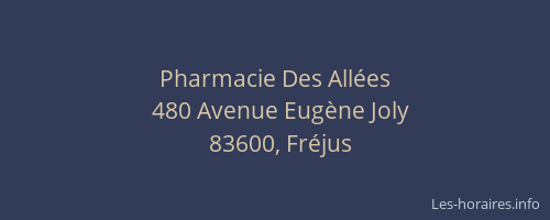 Pharmacie Des Allées