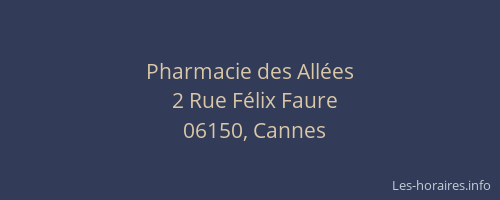 Pharmacie des Allées