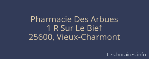 Pharmacie Des Arbues