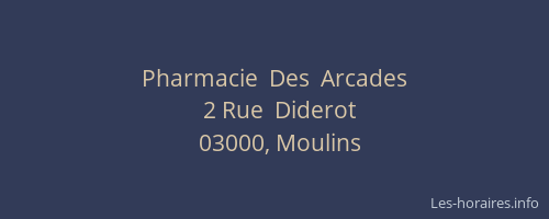 Pharmacie  Des  Arcades