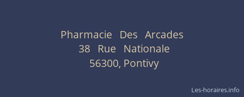 Pharmacie   Des   Arcades