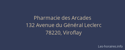 Pharmacie des Arcades