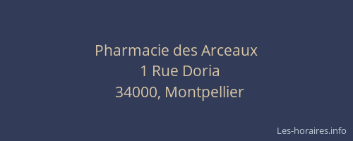 Pharmacie des Arceaux