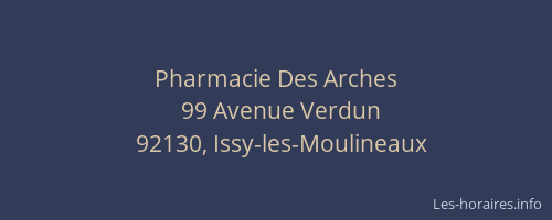 Pharmacie Des Arches