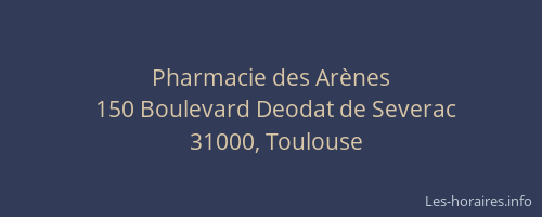 Pharmacie des Arènes