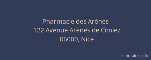 Pharmacie des Arènes