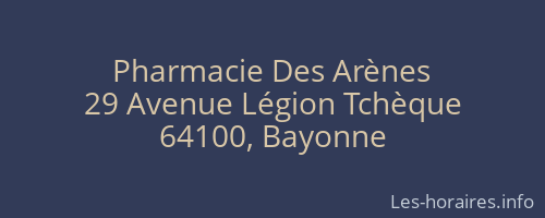 Pharmacie Des Arènes