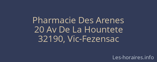 Pharmacie Des Arenes