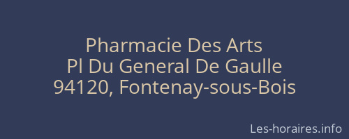 Pharmacie Des Arts