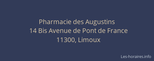Pharmacie des Augustins
