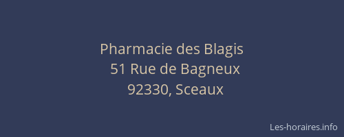 Pharmacie des Blagis