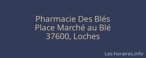 Pharmacie Des Blés