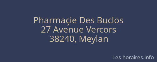 Pharmaçie Des Buclos