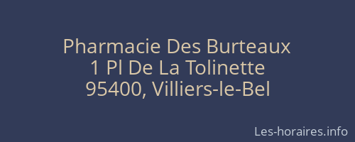 Pharmacie Des Burteaux
