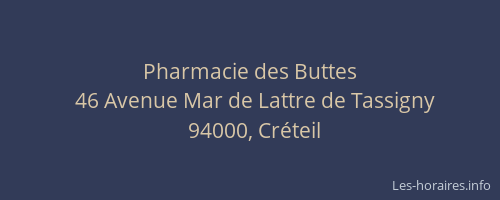 Pharmacie des Buttes