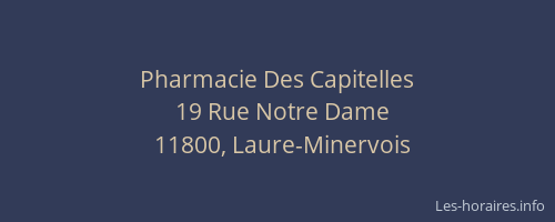Pharmacie Des Capitelles