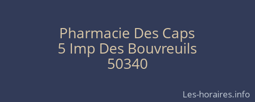 Pharmacie Des Caps