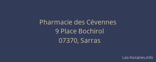 Pharmacie des Cévennes