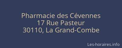 Pharmacie des Cévennes
