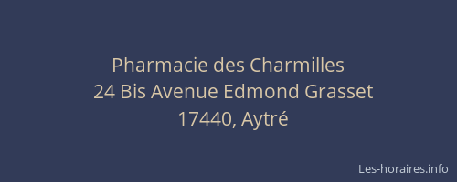 Pharmacie des Charmilles