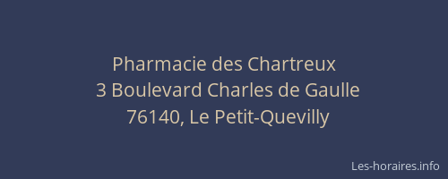 Pharmacie des Chartreux