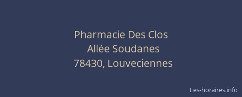 Pharmacie Des Clos