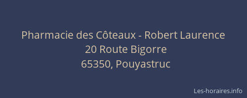 Pharmacie des Côteaux - Robert Laurence