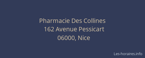 Pharmacie Des Collines